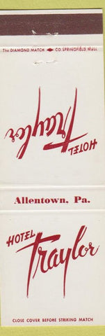 Matchbook Cover - Hotel Traylor Allentown PA