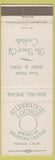 Matchbook Cover - Silveridge Lounge Pinole CA