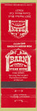 Matchbook Cover - Barn Farmer Steak House Costa Mesa CA