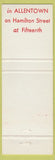 Matchbook Cover - Hotel Traylor Allentown PA