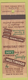 Matchbook Cover - Multiwood Denver CO Plywood
