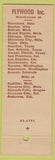Matchbook Cover - Multiwood Denver CO Plywood