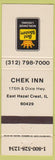 Matchbook Cover - Best Western Chek Inn East Hazel Crest IL