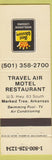 Matchbook Cover - Best Western Travel Air Motel Marked Tree AR
