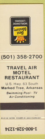 Matchbook Cover - Best Western Travel Air Motel Marked Tree AR