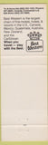 Matchbook Cover - Best Western Continental Inn Bowling Green KY