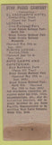 Matchbook Cover - Union Pacific Railroad WEAR