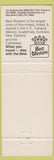 Matchbook Cover - Best Western Mezona Motor Hotel Mesa AZ