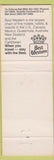 Matchbook Cover - Best Western Barratt Inn Anchorage AK