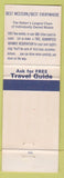Matchbook Cover - Best Western 7C Motel Topeka KS