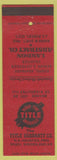 Matchbook Cover - Ittle Guaranty Insurance Denver CO