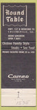Matchbook Cover - Round Table Restaurant Collinsville IL