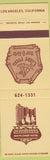 Matchbook Cover - Chart Room Bar Grill Mayflower Hotel Los Angeles CA