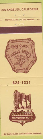 Matchbook Cover - Chart Room Bar Grill Mayflower Hotel Los Angeles CA