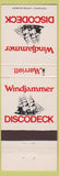 Matchbook Cover - Windjammer Disco Deck Marriott