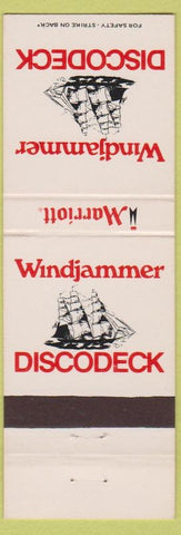 Matchbook Cover - Windjammer Disco Deck Marriott