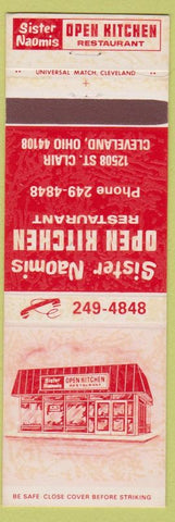 Matchbook Cover - Sister Naomis Open Kitchen Cleveland OH