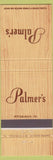 Matchbook Cover - Palmer's Pittsburgh PA