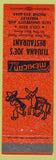 Matchbook Cover - Tijuana Joe's Mexican Restaurant Berkeley CA orange