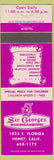 Matchbook Cover - Sir George's Smorgasbord House Hemet CA