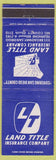 Matchbook Cover - Land Title Insurance Co San Diego CA