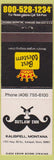 Matchbook Cover - Outlaw Inn Kalispell MT Best Western