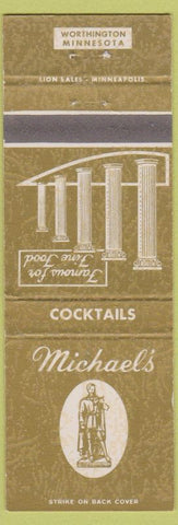 Matchbook Cover - Michael's Restaurant Worthington MN