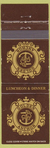 Matchbook Cover - Golden Anchor Restaurant Panorama City CA