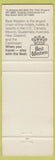 Matchbook Cover - Best Western Holiday Motel New Ulm MN