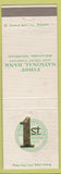 Matchbook Cover - First National Bank Escanaba MI