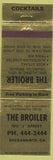 Matchbook Cover - The Broiler Sacramento CA