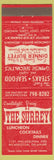 Matchbook Cover - The Surrey Restaurant Wilmington DE