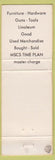 Matchbook Cover - Bargain Barn Ashville NY furniture white WEAR