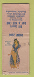 Matchbook Cover - Bill Lacey's Nite Cafe Norfolk NE WORN pinup BOBTAIL