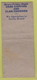 Matchbook Cover - Casa Blanca Italian San Francisco CA WORN pinup BOBTAIL