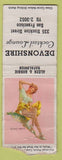 Matchbook Cover - Devonshire Lounge San Francisco CA POOR pinup BOBTAIL