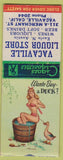 Matchbook Cover - Vacaville Liquor Store Vacaville CA pinup BOBTAIL