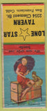 Matchbook Cover - Lone Star Tavern San Francisco CA WEAR pinup BOBTAIL