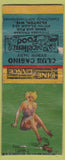 Matchbook Cover - Club Casino Clinton WI POOR pinup BOBTAIL
