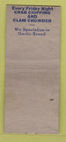 Matchbook Cover - Casa Blanca Italian San Francisco CA WORN pinup BOBTAIL