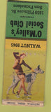 Matchbook Cover - O'Malley's Social Club San Francisco CA WORN pinup BOBTAIL