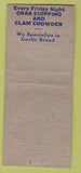 Matchbook Cover - Casa Blanca Italian San Francisco CA pinup BOBTAIL