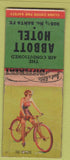 Matchbook Cover - Abbott Hotel WEAR pinup BOBTAIL