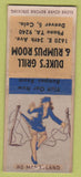 Matchbook Cover - Duke's Grill Denver CO pinup BOBTAIL
