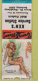 Matchbook Cover - Ken's Mobil oil gas Berkeley CA pinup BOBTAIL