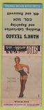 Matchbook Cover - Hank's Texaco WEAR pinup BOBTAIL
