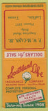 Matchbook Cover - Southland Life Insurance Lufkin TX BOBTAIL
