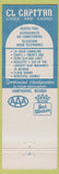 Matchbook Cover - Best Western El Capitan Casino Hawthorne NV
