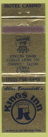 Matchbook Cover - Kings Inn Casino Reno NV