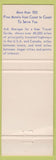 Matchbook Cover - Best Western Daniel's Motor Lodge Reno NV